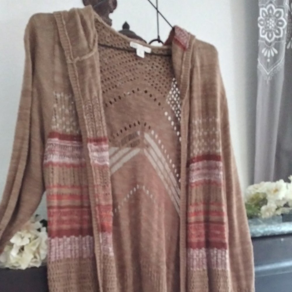 Hooded Long Cardigan